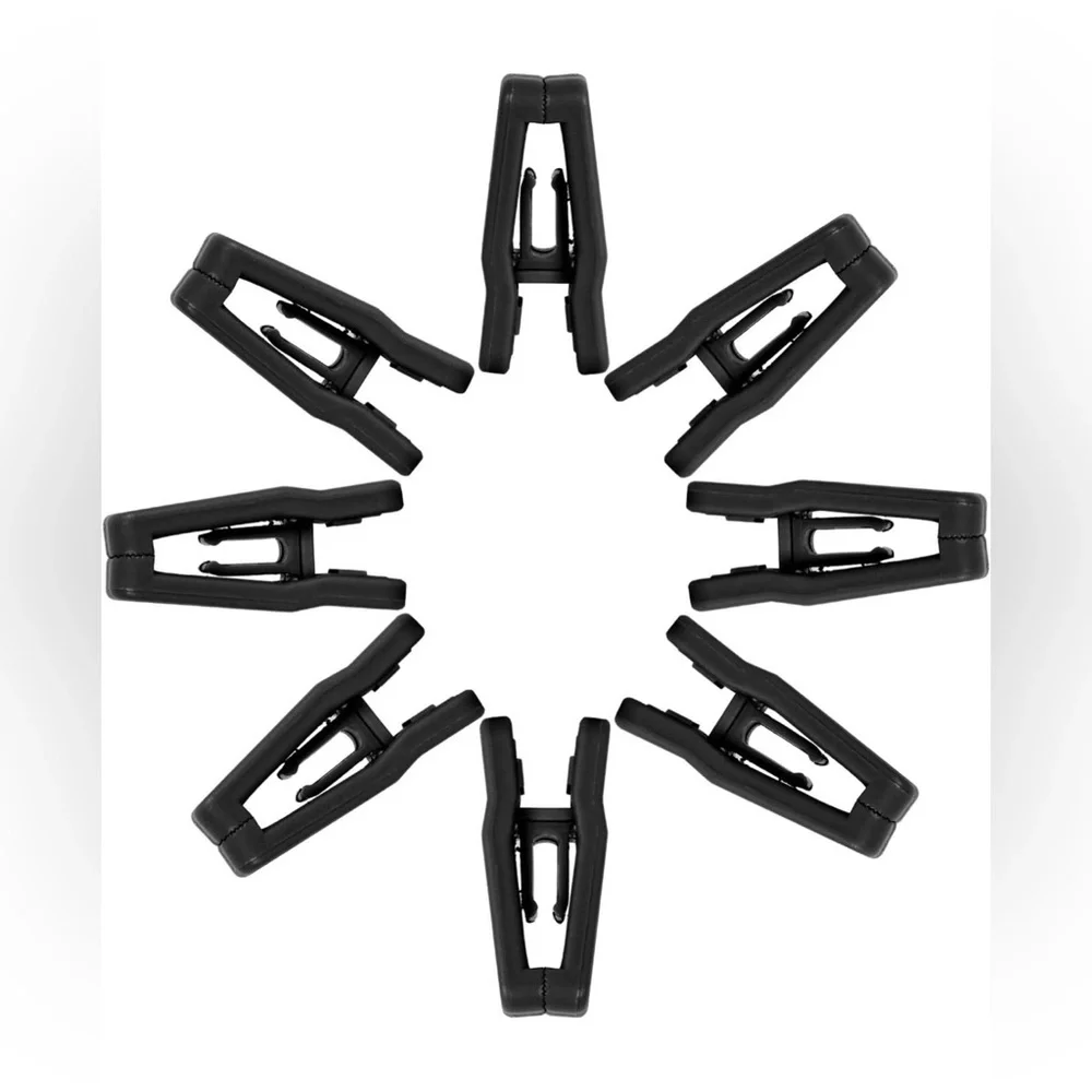 Set/24 Flat Thin Felt Velvet Hanger Clips for Pants and Skirts